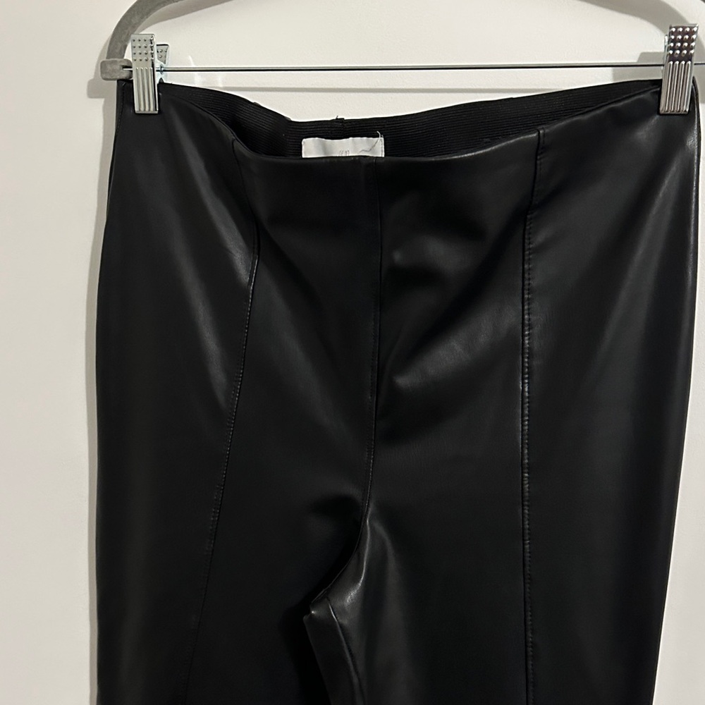 H&M Black Faux Leather Leggings